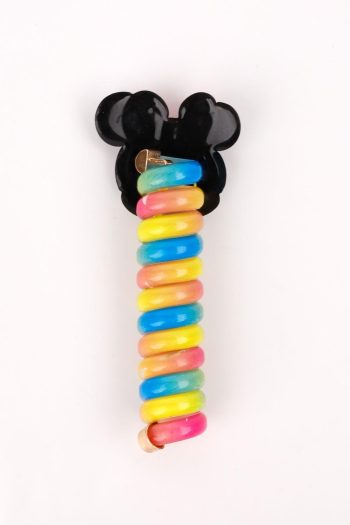 Multicolored Minnie Mouse Hair Clips for Girls