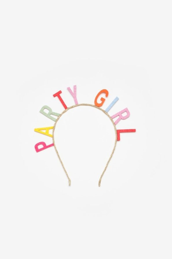 Multicolored Party Girl Headband for Girls
