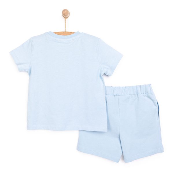 Boys' Baby T-Shirt and Shorts Set Cosmic Line Blue