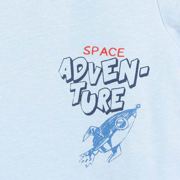 Boys' Baby T-Shirt and Shorts Set Cosmic Line Blue