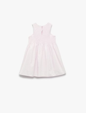 Girls' Cotton Sleeveless Round Neck Dress