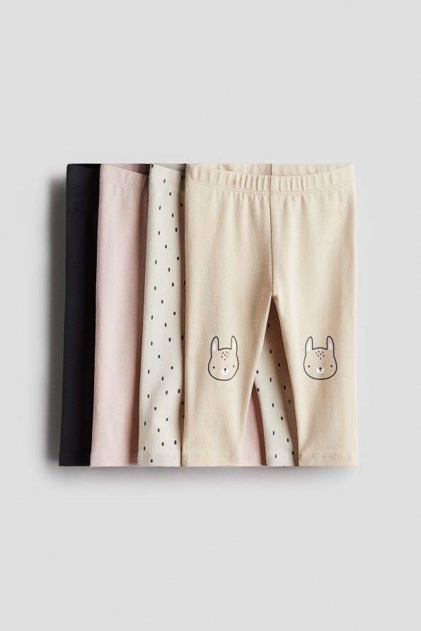 4-Pack Cotton Jersey Leggings