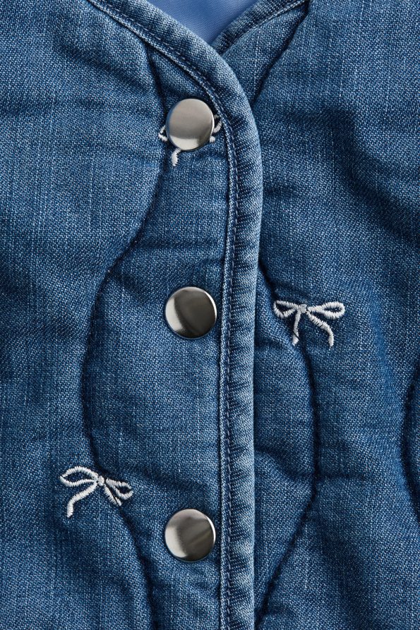 Quilted Denim Jacket