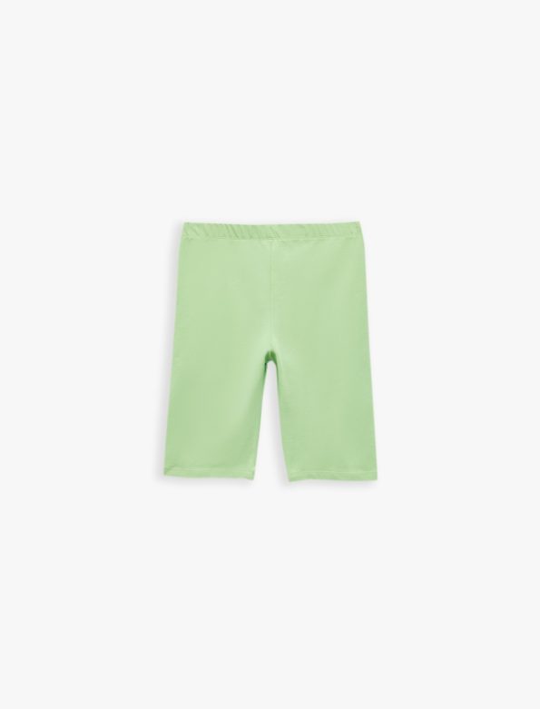 Girls' Cotton Elastic Waist 2-Piece Basic Leggings Set