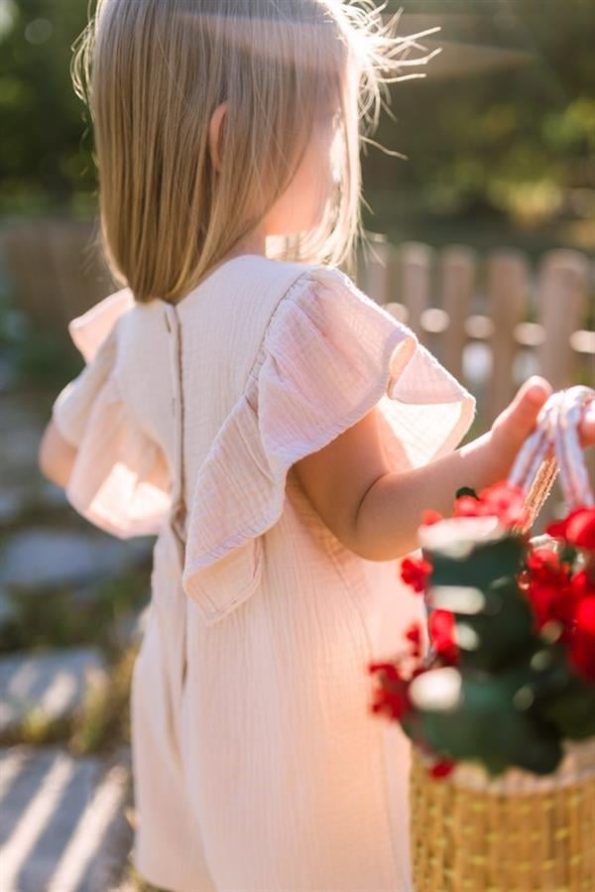 Lace Detailed Muslin Jumpsuit