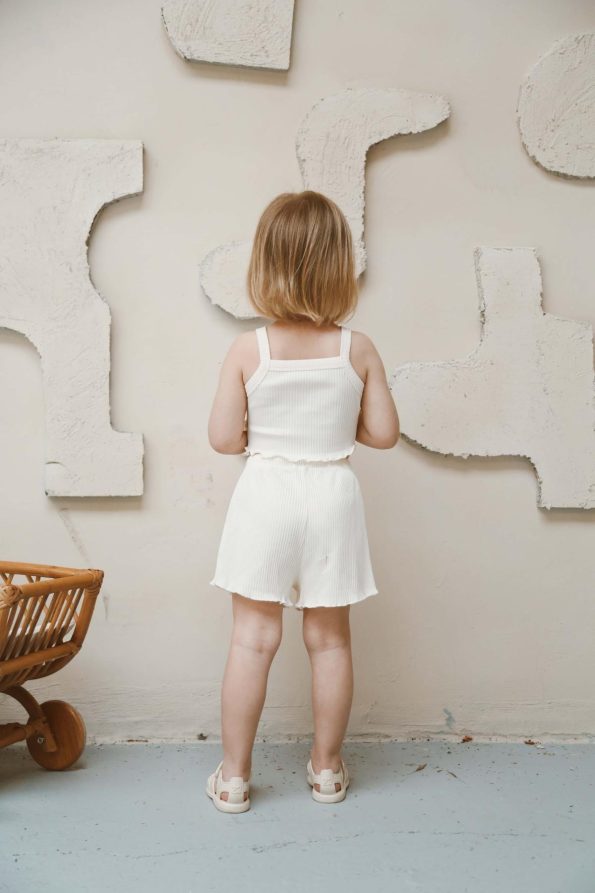 Seashell Strap Crop Top and Shorts Set