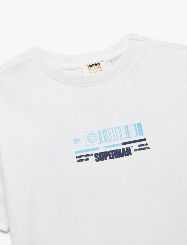 Boys' Cotton Crew Neck Short Sleeve Printed T-Shirt