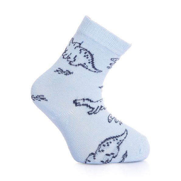 Boys' Dinosaur Print Navy Blue Sock Set