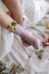 Knee-High Cotton Socks - Lilac