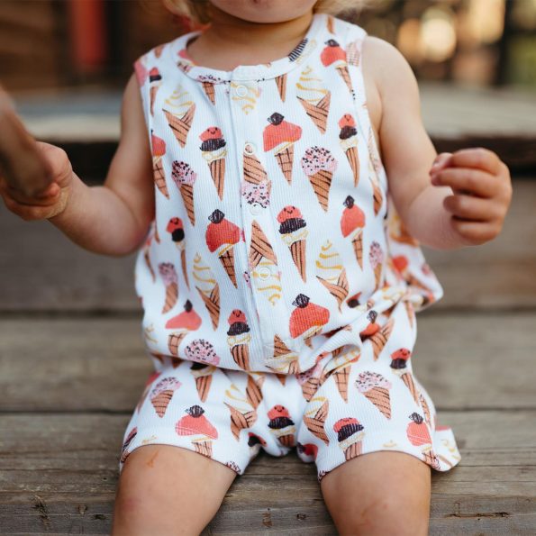Ice Cream Love Sleeveless Bodysuit