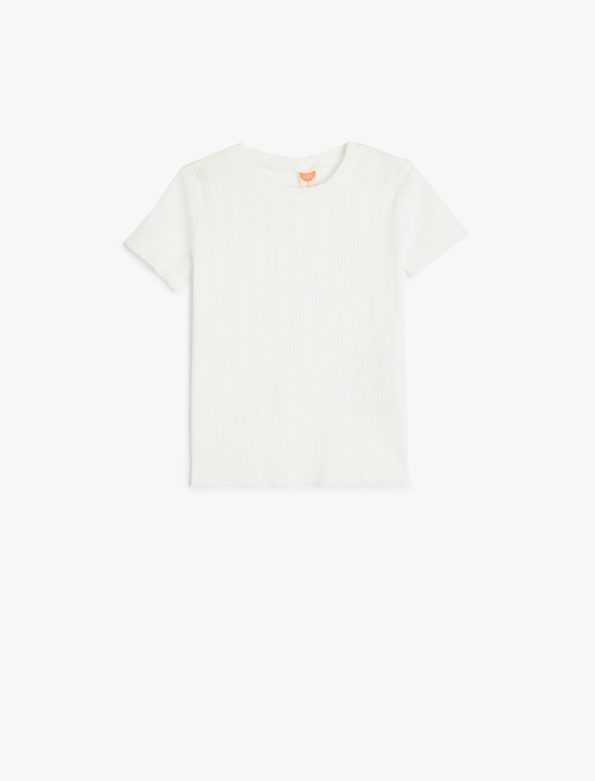 Girls' Baby Short Sleeve Cotton Basic T-Shirt