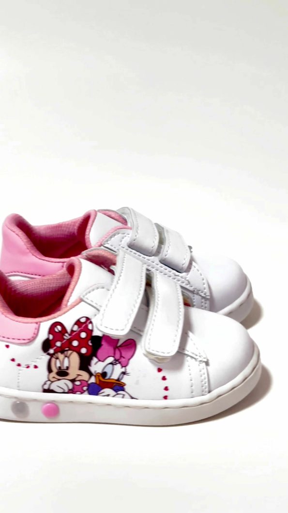 Superland First Steps Shoes for Baby Girls with Mickey Mouse Lights
