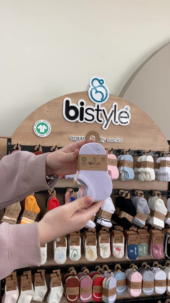 Bistyle Organic 6-Pack Kids Sneakers Socks