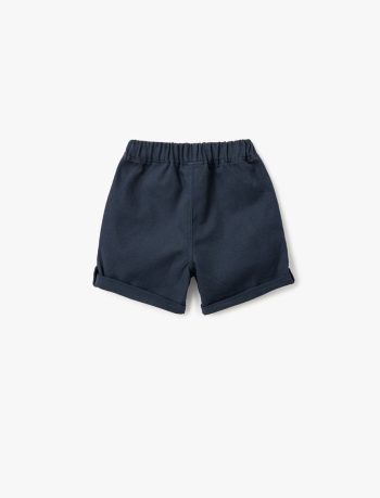 Boys' Cotton Basic Shorts with Pocket Detail