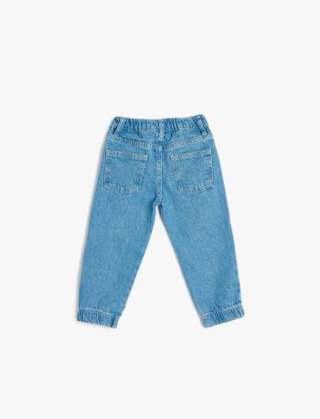 Girls' Cotton Pocket Jogger Cargo Pants with Stripe Details