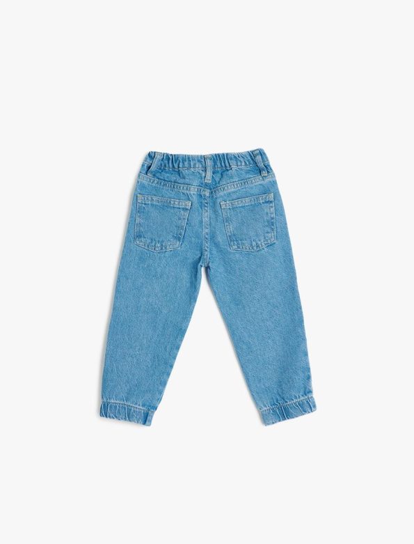 Girls' Cotton Pocket Jogger Cargo Pants with Stripe Details