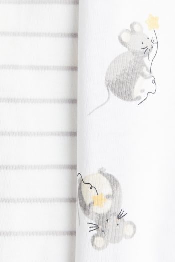 Cotton and Patterned Pajama Set