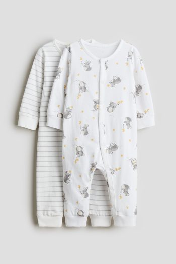 Cotton and Patterned Pajama Set