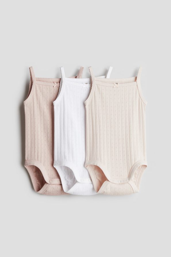 Set of 3 Sleeveless Bodysuits