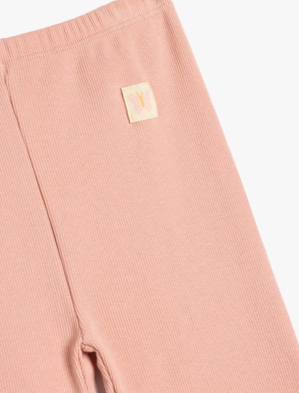 High Waist Cotton Leggings for Baby Girls