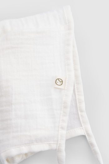 Organic Cotton Single Layer Muslin Ecru Baby Hat