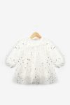 Ivory Star Detail Baby Girl Tulle Dress - Vanessa