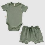 Elation Gourd Shorts and Bodysuit Set - 2 Pieces