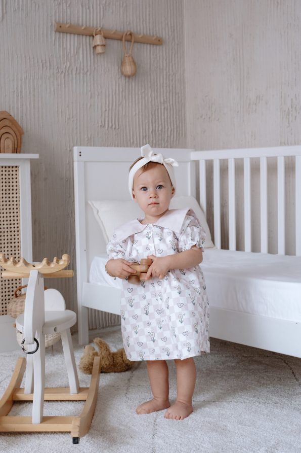 Girls' Baby Dress - Checkered