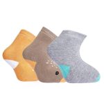 Boys' 3-Pack Orange Terry Socks