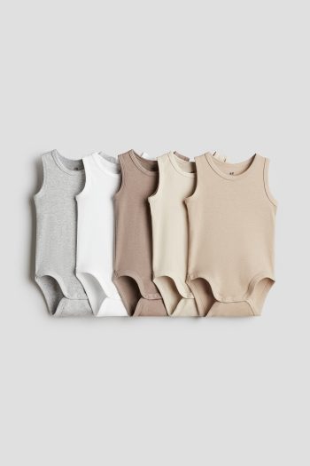 5-Pack Cotton Bodysuits