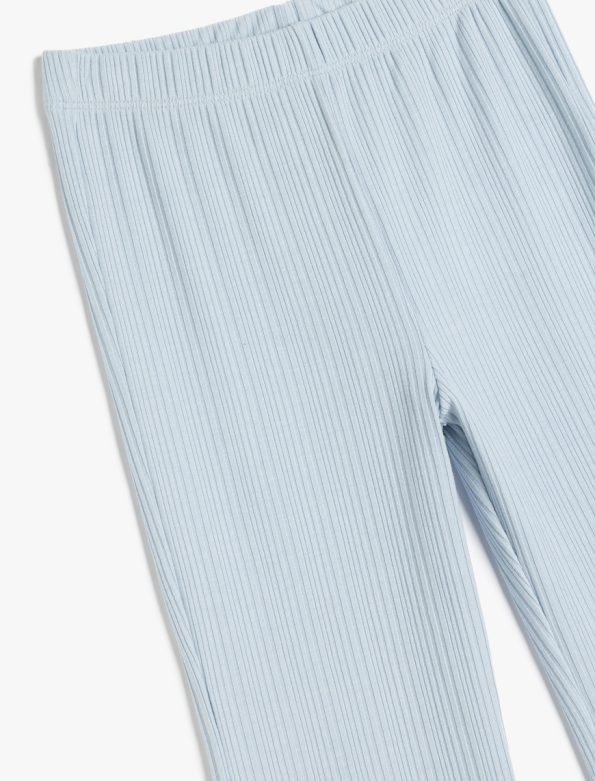 Girls' Basic Elastic Waist Flared Pants