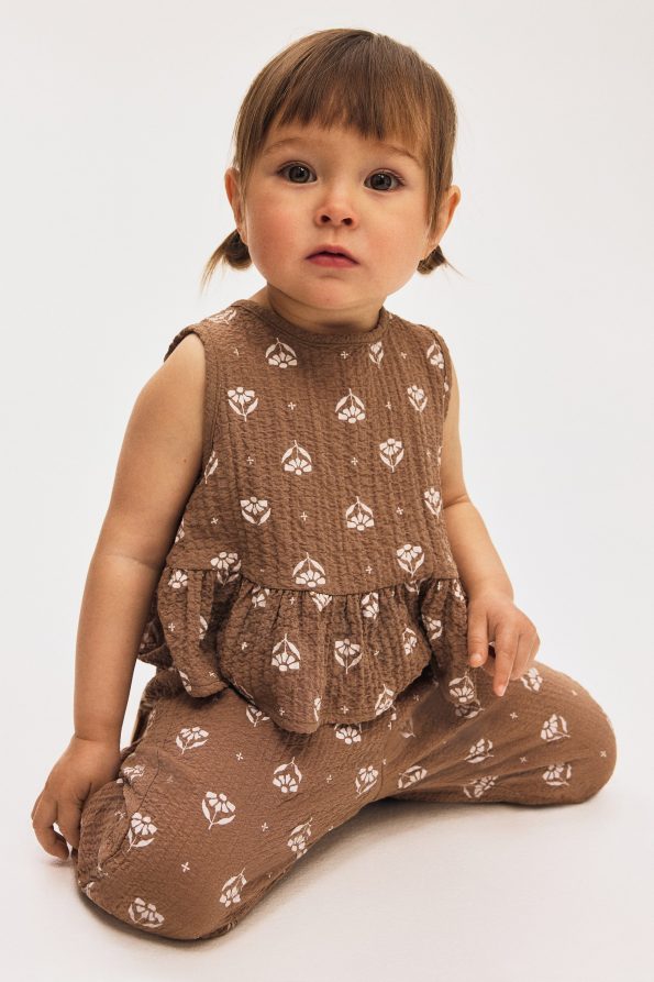 Two-Piece Top and Pants Set