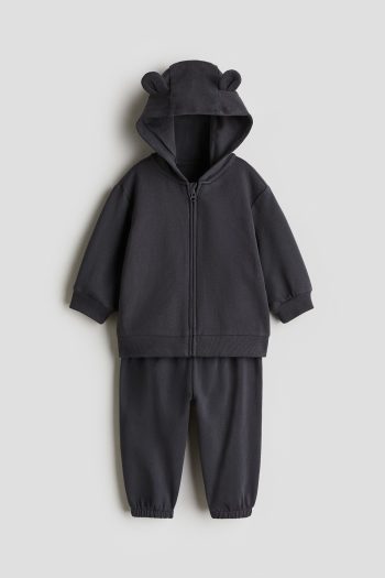 2-Piece Hoodie Top and Jogger Pants Set