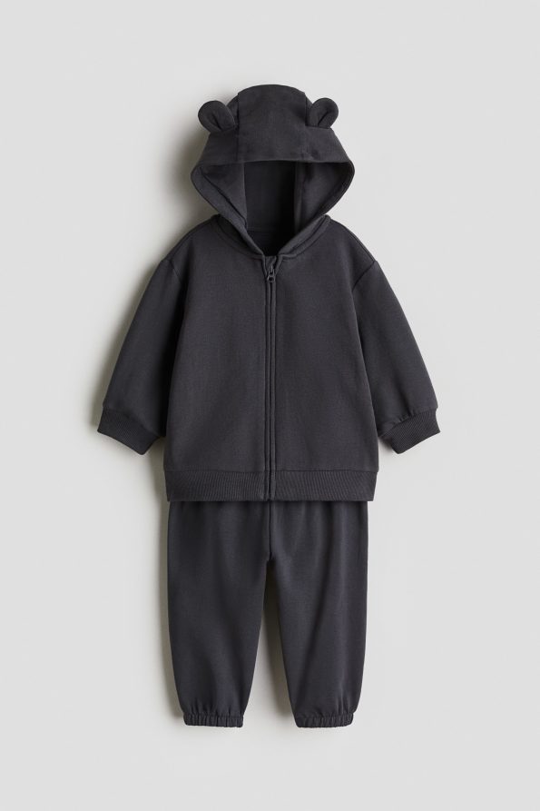 2-Piece Hoodie Top and Jogger Pants Set