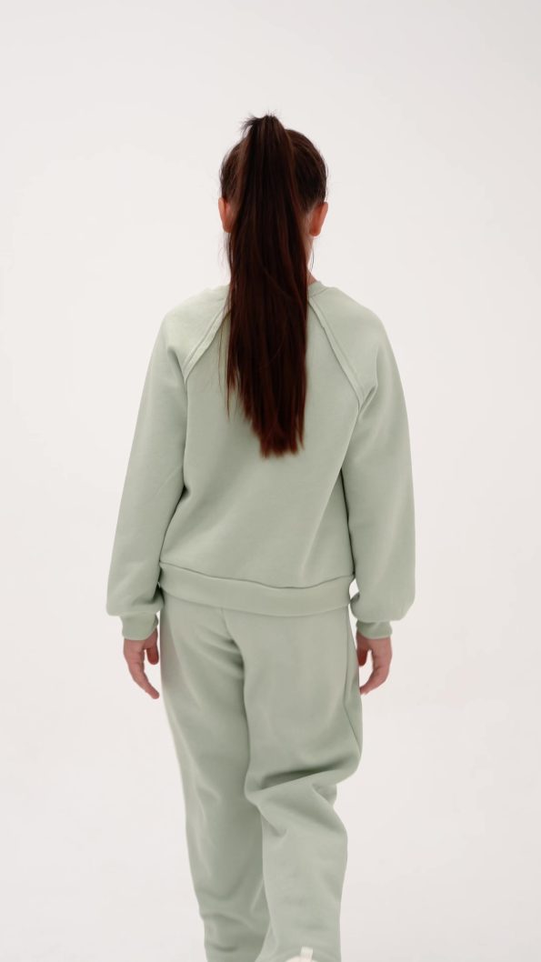 Minipodyum Girls' Balance Embroidered Oversized Tracksuit