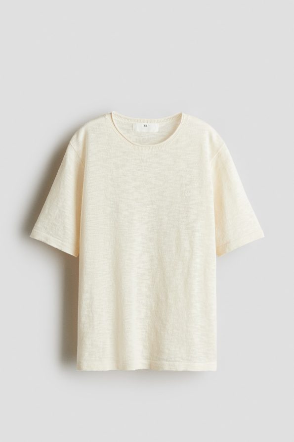 Oversized Lightweight Knit T-Shirt