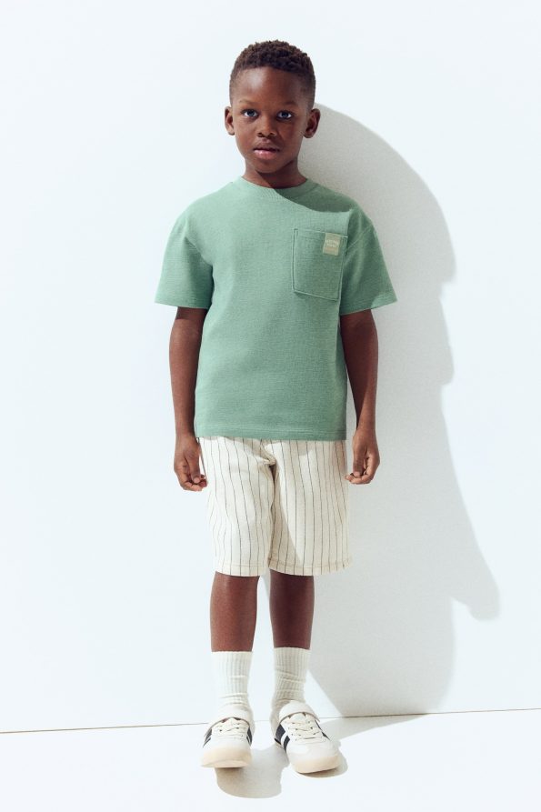 Cotton Jacquard Jersey T-Shirt
