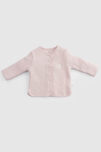 Quilted Pink Baby Outfit