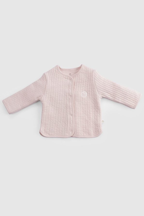 Quilted Pink Baby Outfit