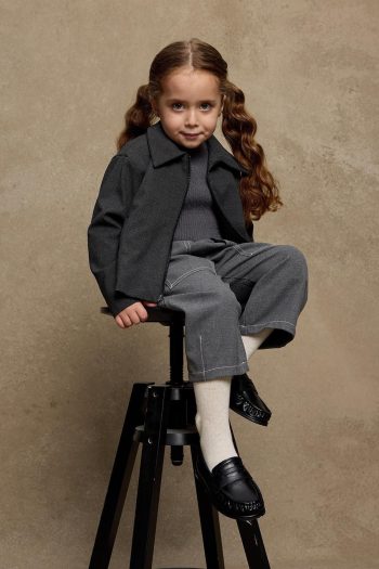 Zippered Jacket Charcoal