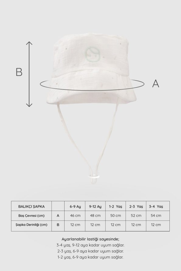 Organic Cotton Muslin Fisherman Baby Hat