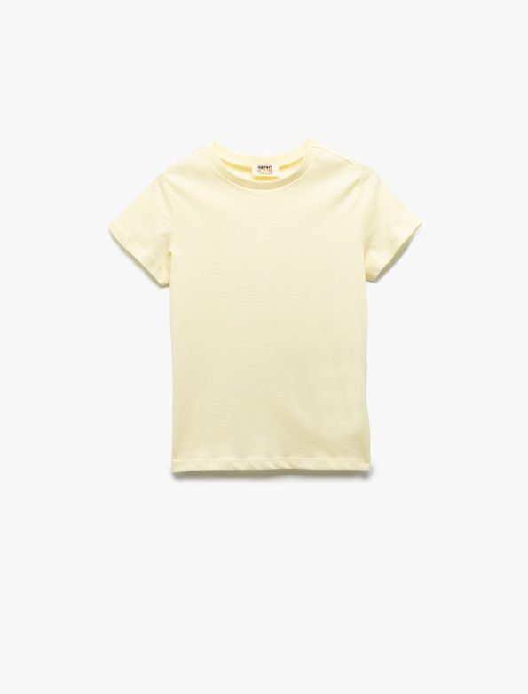 Girls' Cotton Short Sleeve Crew Neck 2-Pack Basic T-Shirt Set