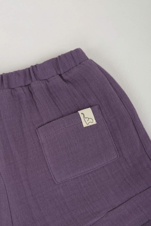 Ruffled Violet Shorts