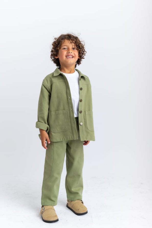 Gabardine Jacket 2-7 Years Olive
