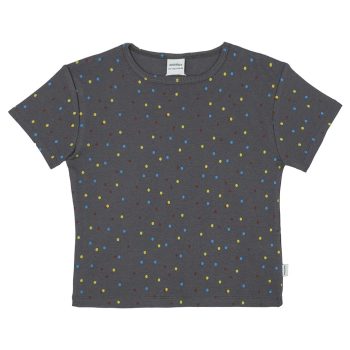 Short Sleeve Pajama Set with Night Lights