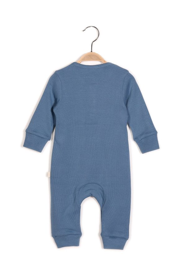 GOTS Certified 100% Organic Cotton Buttoned Romper (0-24 Months)