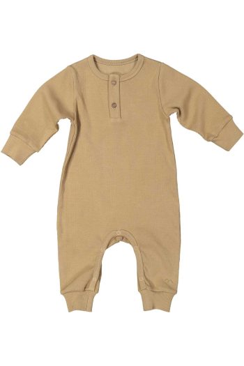 GOTS Certified 100% Organic Cotton Buttoned Romper (0-24 Months)