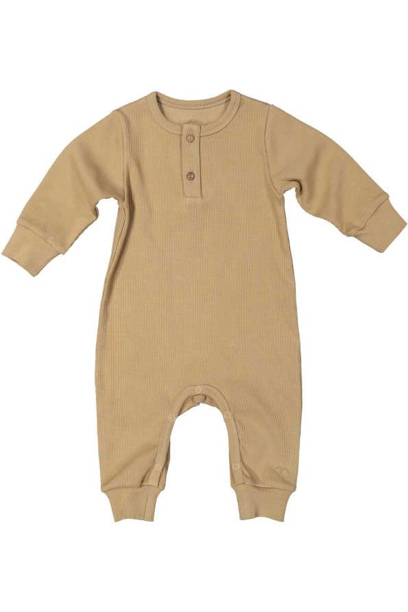 GOTS Certified 100% Organic Cotton Buttoned Romper (0-24 Months)
