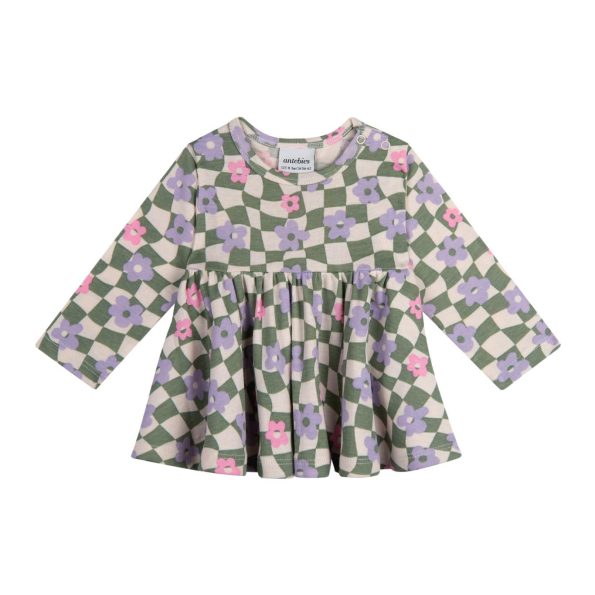 Graphic Floral Dress