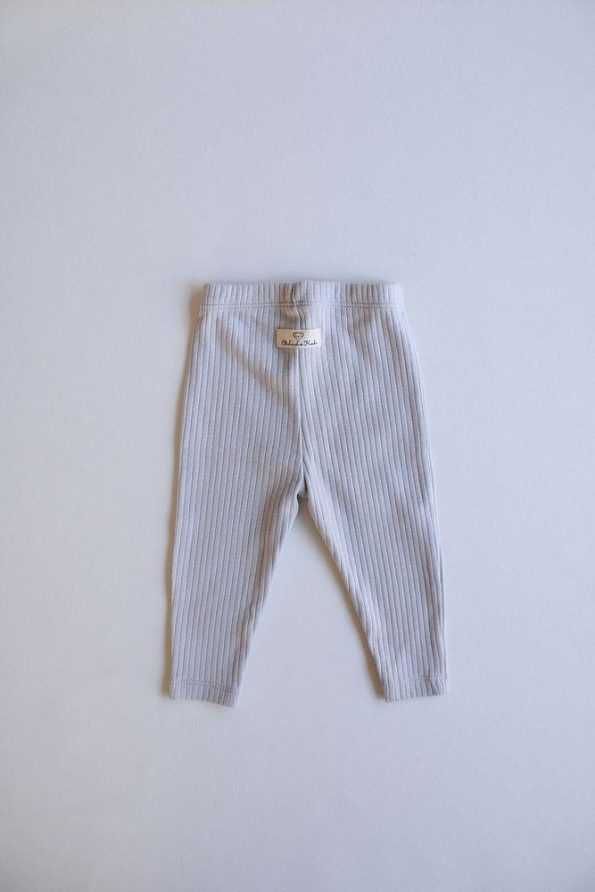 Gray Fitted Baby Leggings